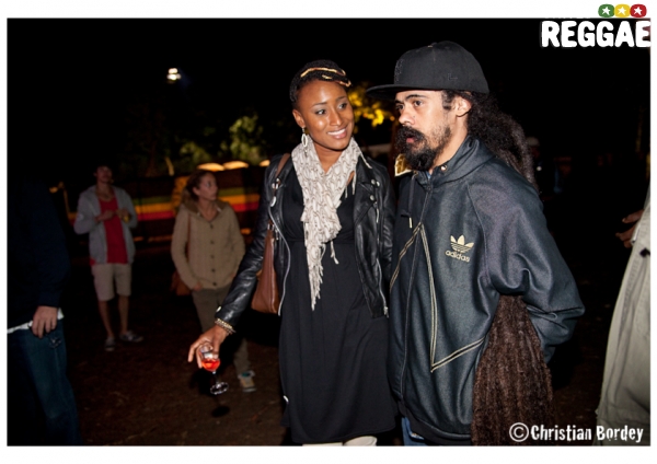 Diana Rutherford and Damian Marley © Christian Bordey