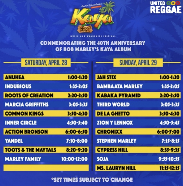 Kayafest lineup